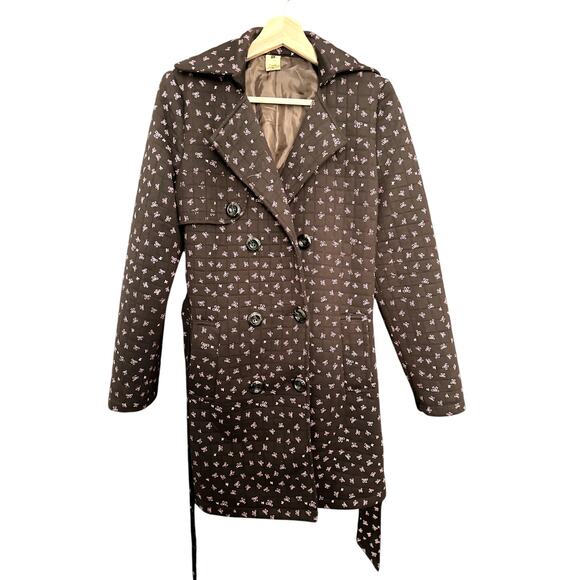 Pink Bow Trench Coat - Picture 3 of 4